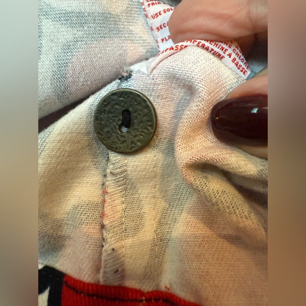 Ruby Rd Petite Vibrant Red and Black Patterned Jacket. Size Medium. EUC - Picture 10 of 13